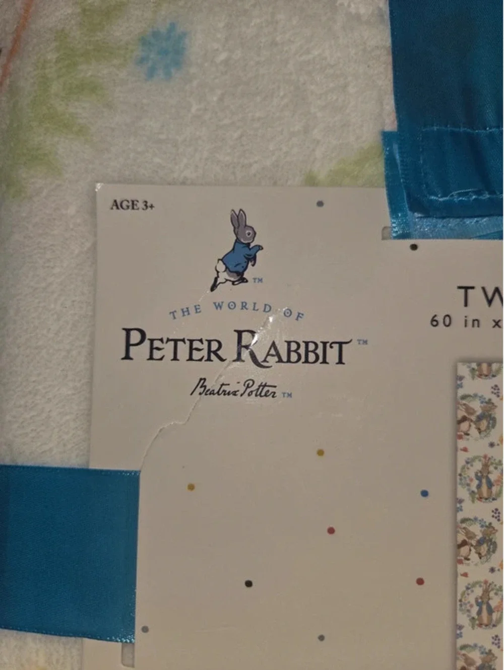 The World of Peter Rabbit by Beatrix Potter Twin Size, 60x90 inches